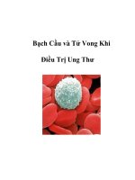 Bạch Cầu và Tử Vong Khi Điều Trị Ung Thư docx