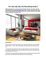 101 cách sắp xếp nhà theo phong thuỷ(1) ppt