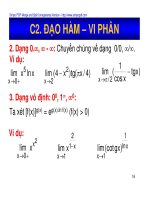 Đạo hàm - vi phân 2 pot