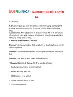 SẢN PHỤ KHOA - CÁC BƯỚC THEO DÕI CHUYỂN DẠ docx