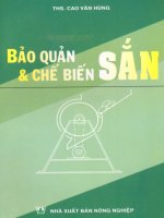Bảo quản và chế biến sắn - Ths.Cao Văn Hùng phần 1 pdf