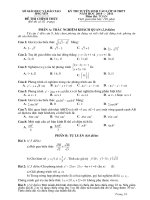 Đề+ĐA toan chính thức thi vào lớp 10 HY 2010