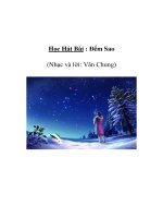 Học Hát Bài : Đếm Sao (Nhạc và lời: Văn Chung) pps