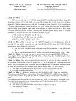 ĐỀ THI CHỌN HỌC SINH GIỎI LỚP 9 THCS NĂM HỌC 2010-2011 Môn thi: Hóa học ppt