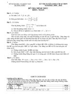 de&da ts vao 10  Quang Ninh 2010-2011