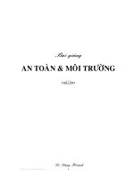 Bài giảng : An toàn môi trường part 1 doc