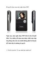 Bí quyết chọn mua máy nghe nhạc MP3 pdf