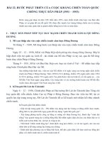 BÀI 22. BƯỚC PHÁT TRIỂN CỦA CUỘC KHÁNG CHIẾN TOÀN QUỐC CHỐNG THỰC DÂN PHÁP (1951 – 1953)