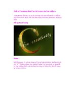 Thiết kế Photoshop:Hiệu Ứng 3D Texture cho Text (phần 1) pps