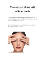 Massage giải phóng mệt mỏi cho làn da pps