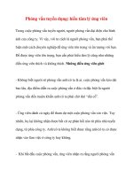 Phỏng vấn tuyển dụng: hiểu tâm lý ứng viên ppt