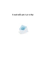 E-mail miễn phí: Lợi và Hại ppsx