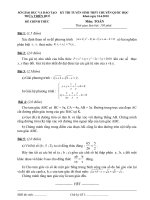 ĐỀ THI CHUYÊN TOÁN QUỐC HỌC HUẾ