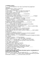 Đề thi Tiếng Anh lớp 9