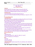 Giáo án TV Tuần 1 - Năm học 10 - 11