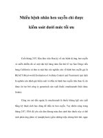 Nhiều bệnh nhân hen suyễn chỉ được kiểm soát dưới mức tối ưu ppt