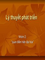 Báo cáo: Quan điểm hiện đại hóa docx