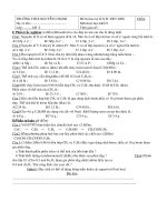 Đề KT Hóa 9 kỳ II 2009 - 2010