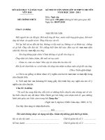 Đề thi tuyển sinh THPT chuyên (Yên Bái)