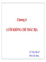 Chương 4: LƯỚI KHỐNG CHẾ TRẮC ĐỊA doc