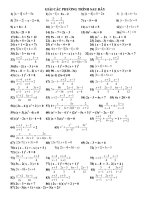 345 BÀI TẬP GIẢI PHƯƠNG TRÌNH doc