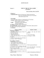 Tiết 78 Period  78                                UNIT 13 The 22nd Sea Games.doc