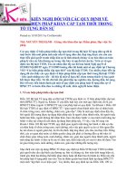 KIẾN NGHỊ ĐỐI VỚI CÁC QUY ĐỊNH VỀ BIỆN PHÁP KHẨN CẤP TẠM THỜI TRONG TỐ TỤNG DÂN SỰ pps