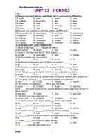 Practice test of unit 13- 2