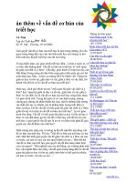 Những vấn đề cơ bản của triết học ppt