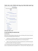 Cách nhìn mới về tiến trình dạy học khái niệm toán học