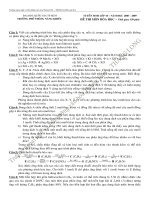 Đề thi Tuyển sinh lớp 10 PTNK 2008-2009