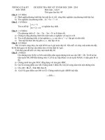 ĐỀ & ĐÁP ÁN TOÁN 9 (KỲ II)