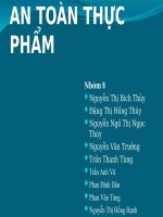 Tiểu luận: An toàn thực phẩm - Độc tố trong sắn doc