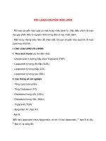 Bài giảng tim mạch - RỐI LOẠN CHUYỂN HÓA LIPID ppt