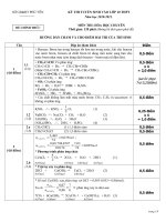 Đáp án đề thi tuyển sinh lớp 10 THPT tỉnh Phú Yên năm 2010-2011 - Môn Hóa (Chuyên)