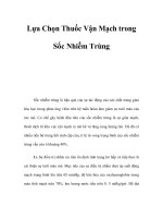 Lựa Chọn Thuốc Vận Mạch trong Sốc Nhiễm Trùng doc