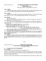 de va dap an thi vao 10 Ha Nam 2010-2011