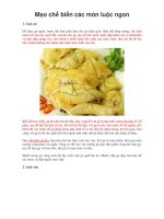 Mẹo chế biến các món luộc và nước dùng ngon pptx