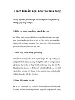 6 cách làm ấm ngôi nhà vào mùa đông pot