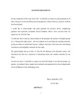 Nghiên cứu những khó khăn của giáo viên trong việc dạy kĩ năng viết cho học sinh lớp 11 tại một trường THPT ở bắc giang