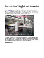 Ứng dụng Phong Thủy để cải tạo không gian làm việc pps