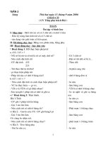 Tuần 3, Giáo án các môn