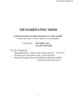 Thí nghiệm công trình : Xây dựng dân dụng và công nghiệp ppt