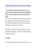 Những ứng dụng miễn phí tuyệt vời cho Windows 7 potx