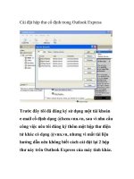 Cài đặt hộp thư cố định trong Outlook Express ppt