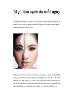 Mẹo làm sạch da mỗi ngày docx
