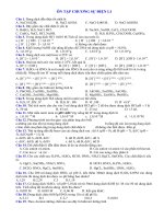 ôn tập chương sự điện ly