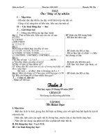 Giáo án lớp 4 (Tuần 2 đến Tuần 10)