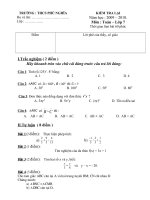 đề kiểm tra lai lớp 7