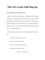 Nhà văn và quá trình sáng tạo pps